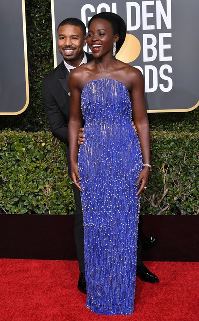 Michael B. Jordan, Lupita Nyong'o, 2019 Golden Globe Awards, Golden Globes, Candids